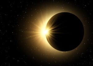 image showing Solar Eclipse in outer space 