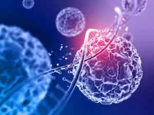 Ageing: हम बूढ़े क्यों होते हैं? जानिए सबसे चौकाने वाले रहस्य 3 3D illustration of human cells and DNA strand, representing biological processes and genetic factors involved in Ageing.